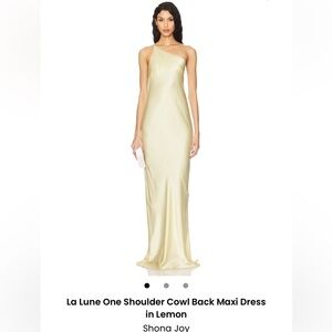 Shona Joy La Lune One Shoulder Dress in Lemon size 0